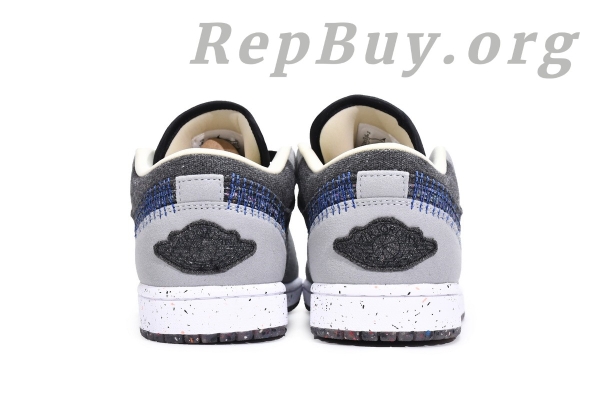 Top Version Air Jordan 1 Low SE Crater Black Grey DM4657-001 - Image 4