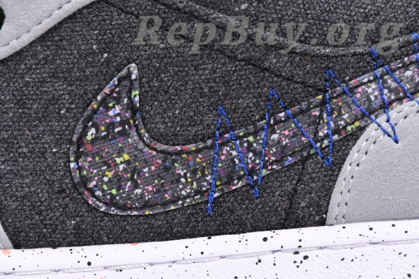 Top Version Air Jordan 1 Low SE Crater Black Grey DM4657-001 - Image 7