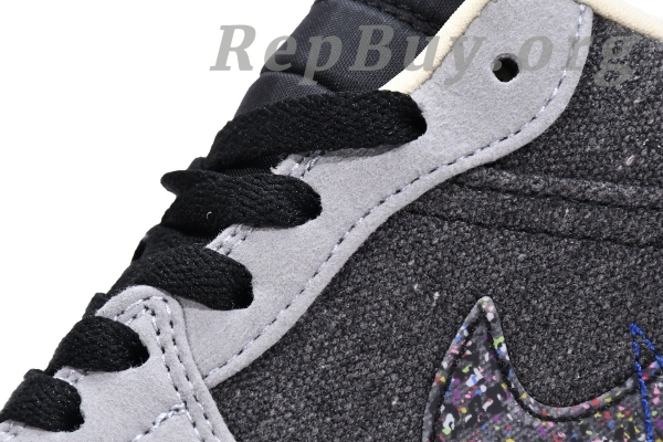 Top Version Air Jordan 1 Low SE Crater Black Grey DM4657-001 - Image 8