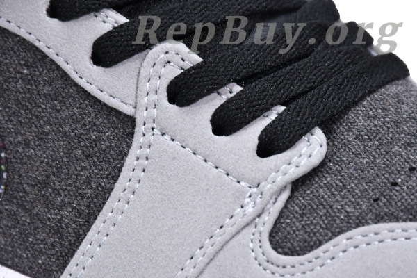 Top Version Air Jordan 1 Low SE Crater Black Grey DM4657-001 - Image 14