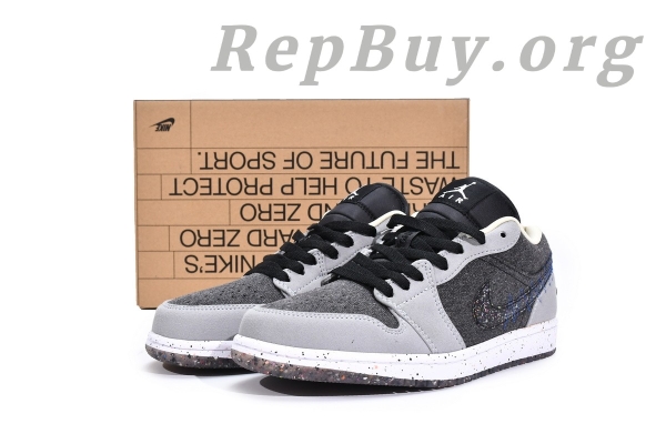 Top Version Air Jordan 1 Low SE Crater Black Grey DM4657-001 - Image 19