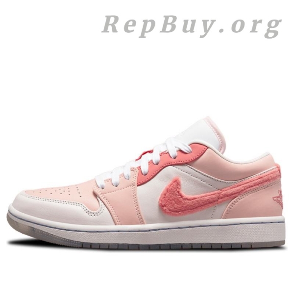 Top Version Air Jordan 1 Low SE Mighty Swooshers Pink (W)	 DM5443-666