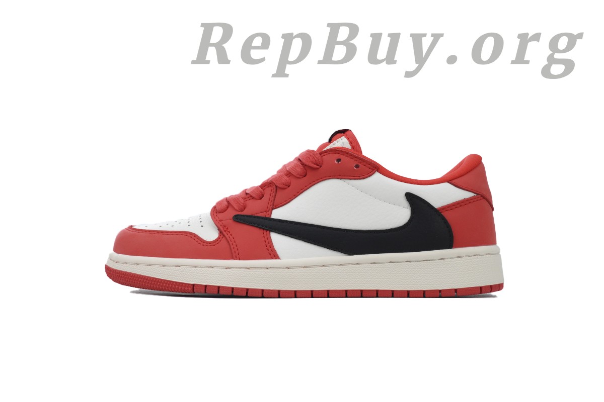 Best Top Version Air Jordan 1 Low Travis Scott Red DM7688-100 Replica