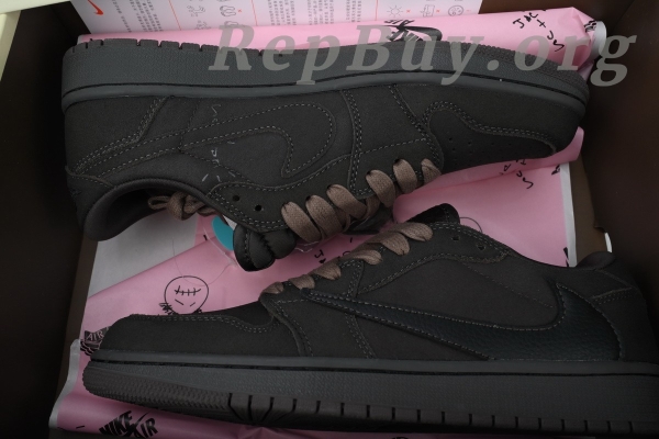 Top Version Air Jordan 1 Low Travis Scott  Velvet Brown DM7866-202 - Image 12