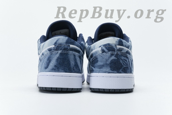 Top Version Air Jordan 1 Low Washed Denim CZ8455-100 - 图片 5