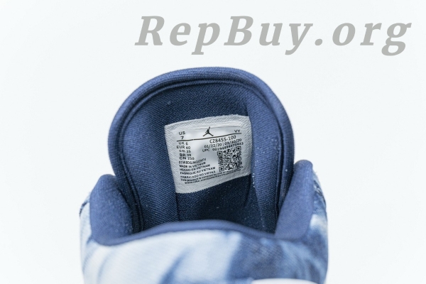 Top Version Air Jordan 1 Low Washed Denim CZ8455-100 - 图片 9