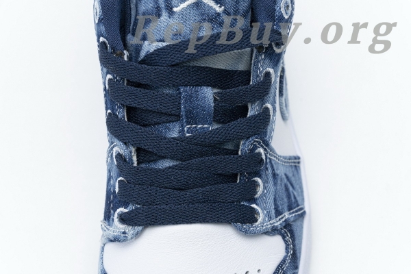 Top Version Air Jordan 1 Low Washed Denim CZ8455-100 - 图片 12