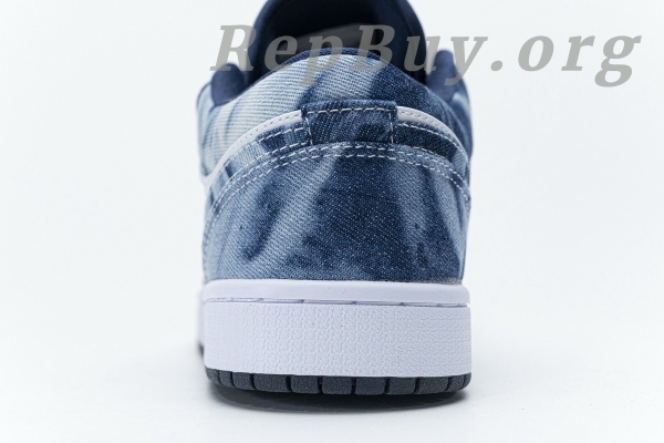 Top Version Air Jordan 1 Low Washed Denim CZ8455-100 - 图片 17