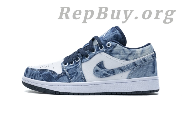 Top Version Air Jordan 1 Low Washed Denim CZ8455-100