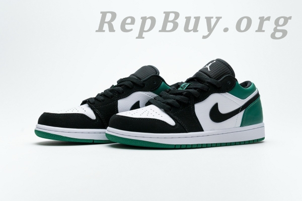Top Version Air Jordan 1 Low White Black Mystic Green 553558-113 - Image 5