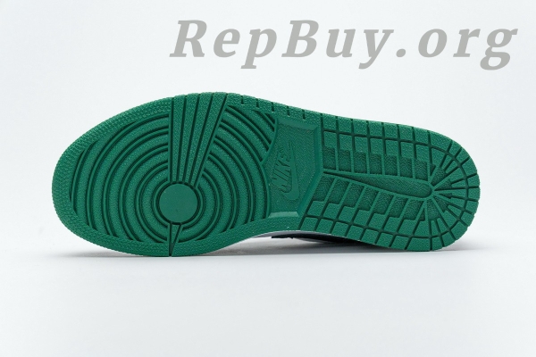 Top Version Air Jordan 1 Low White Black Mystic Green 553558-113 - Image 4