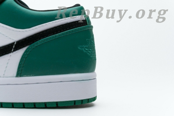 Top Version Air Jordan 1 Low White Black Mystic Green 553558-113 - Image 11