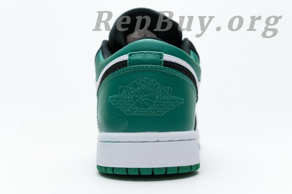 Top Version Air Jordan 1 Low White Black Mystic Green 553558-113 - Image 10