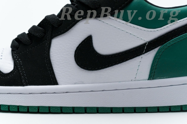 Top Version Air Jordan 1 Low White Black Mystic Green 553558-113 - Image 12