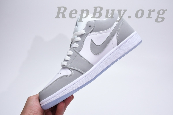 Top Version Air Jordan 1 Low Wolf Grey (W) DC0774-105 - Image 5