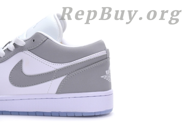 Top Version Air Jordan 1 Low Wolf Grey (W) DC0774-105 - Image 9