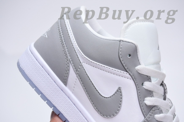 Top Version Air Jordan 1 Low Wolf Grey (W) DC0774-105 - Image 18