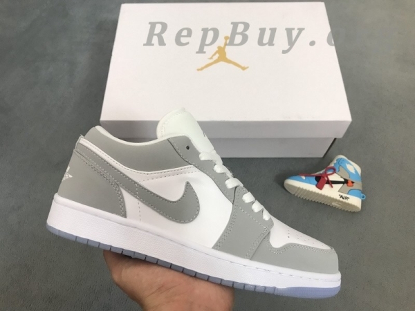 Top Version Air Jordan 1 Low Wolf Grey (W) DC0774-105 - Image 21