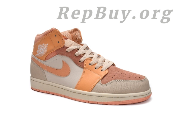 Top Version Air Jordan 1 Mid Apricot Orange (W) DH4270-800 - Image 3