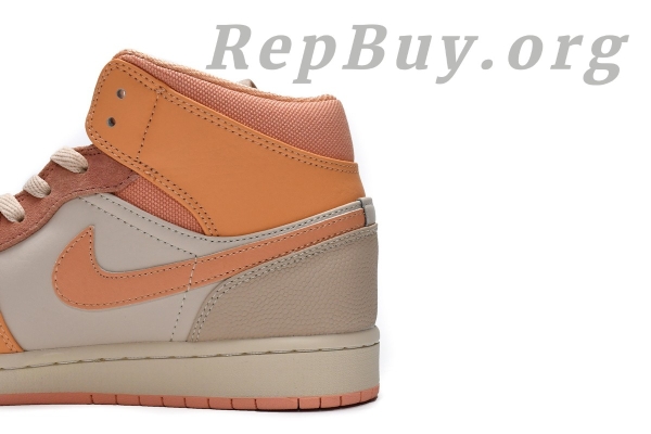 Top Version Air Jordan 1 Mid Apricot Orange (W) DH4270-800 - Image 10