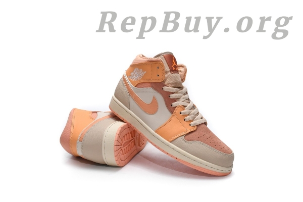 Top Version Air Jordan 1 Mid Apricot Orange (W) DH4270-800 - Image 19