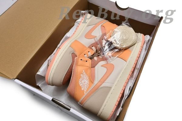 Top Version Air Jordan 1 Mid Apricot Orange (W) DH4270-800 - Image 17