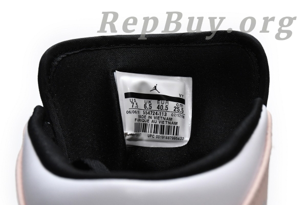 Top Version Air Jordan 1 Mid Arctic Orange Black Toe 554724-133 - Image 7