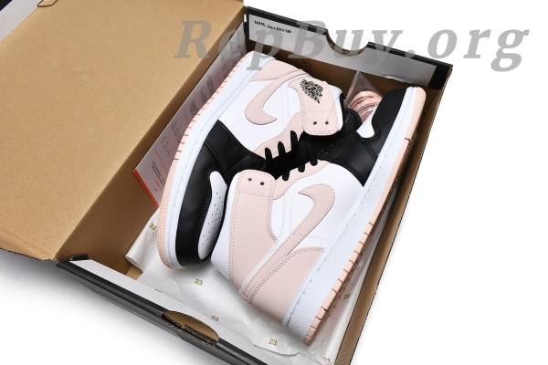 Top Version Air Jordan 1 Mid Arctic Orange Black Toe 554724-133 - Image 16