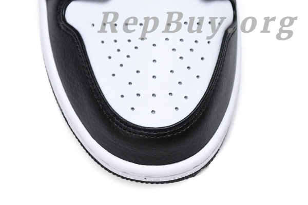 Top Version Air Jordan 1 Mid Black Chile Red White 554724-075 - Image 14