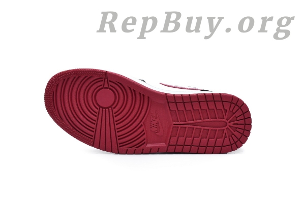 Top Version AirJordan 1 Mid Bred Toe 554724-066 - 图片 4