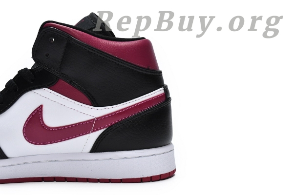 Top Version AirJordan 1 Mid Bred Toe 554724-066 - 图片 8