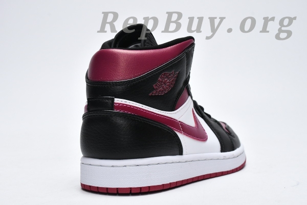 Top Version AirJordan 1 Mid Bred Toe 554724-066 - 图片 9