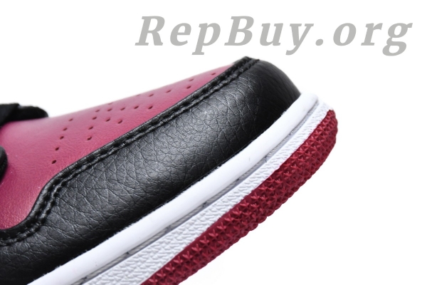 Top Version AirJordan 1 Mid Bred Toe 554724-066 - 图片 11