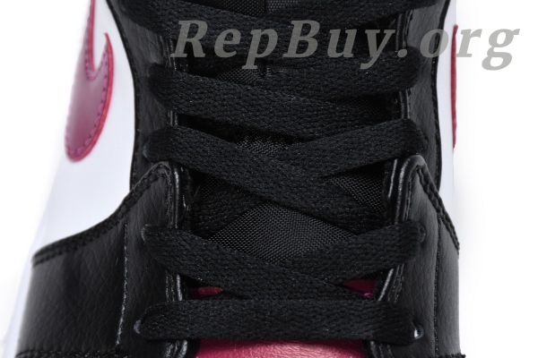 Top Version AirJordan 1 Mid Bred Toe 554724-066 - 图片 13