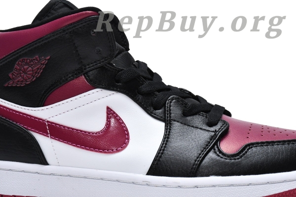 Top Version AirJordan 1 Mid Bred Toe 554724-066 - 图片 10