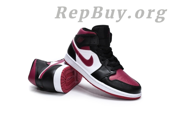 Top Version AirJordan 1 Mid Bred Toe 554724-066 - 图片 17