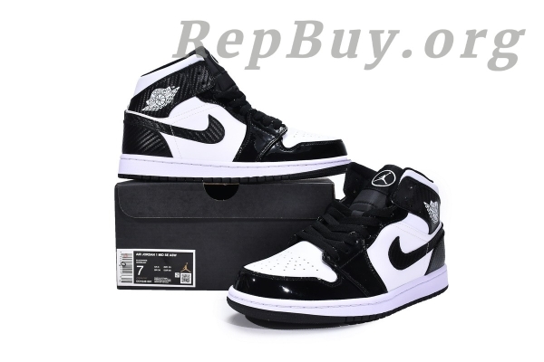 Top Version Air Jordan 1 Mid Carbon Fiber DD1649-001 - 图片 21