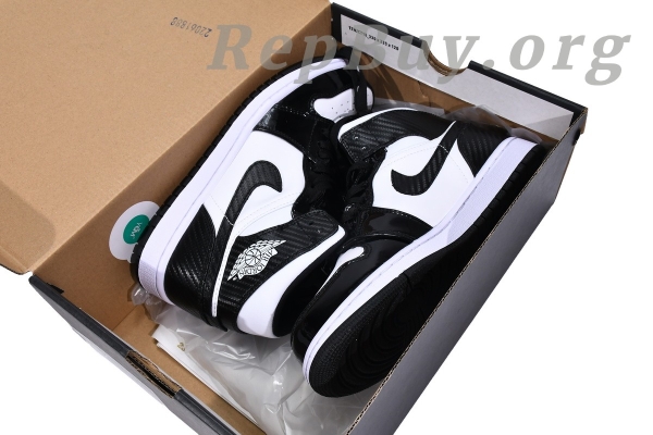 Top Version Air Jordan 1 Mid Carbon Fiber DD1649-001 - 图片 19