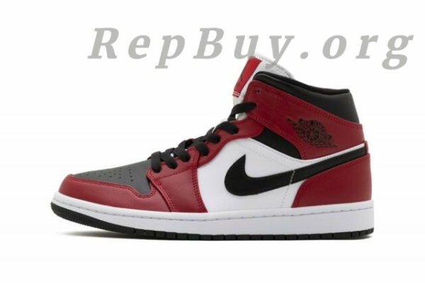 Top Version Air Jordan 1 Mid Chicago Toe 554724-069 - 图片 2