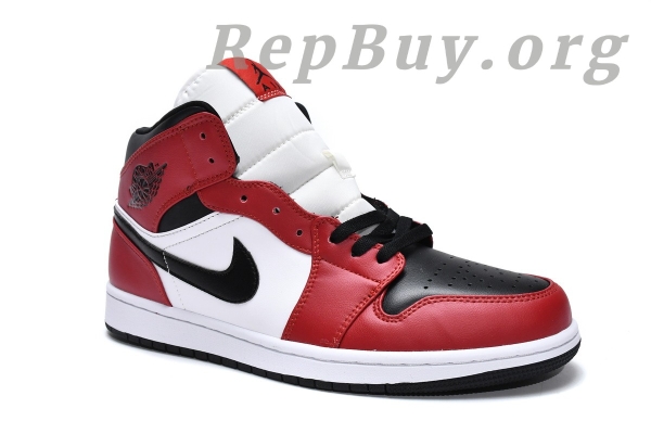 Top Version Air Jordan 1 Mid Chicago Toe 554724-069 - 图片 3