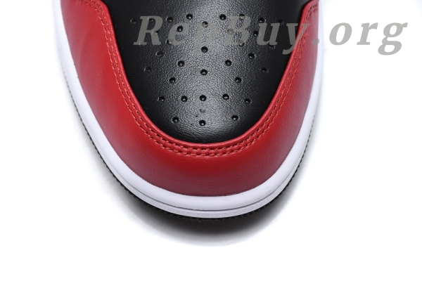 Top Version Air Jordan 1 Mid Chicago Toe 554724-069 - 图片 15