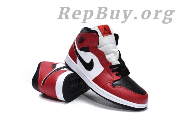 Top Version Air Jordan 1 Mid Chicago Toe 554724-069 - 图片 18