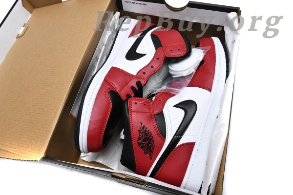 Top Version Air Jordan 1 Mid Chicago Toe 554724-069 - 图片 16