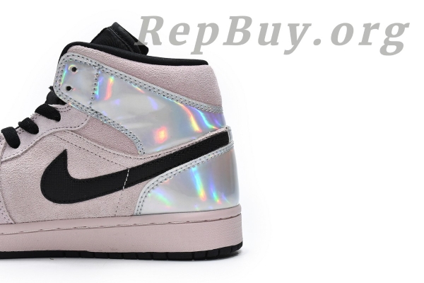 Top Version Air Jordan 1 Mid Dirty Powder Iridescent (W) BQ6472-602 - Image 9