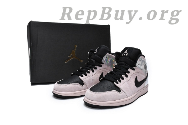 Top Version Air Jordan 1 Mid Dirty Powder Iridescent (W) BQ6472-602 - Image 16