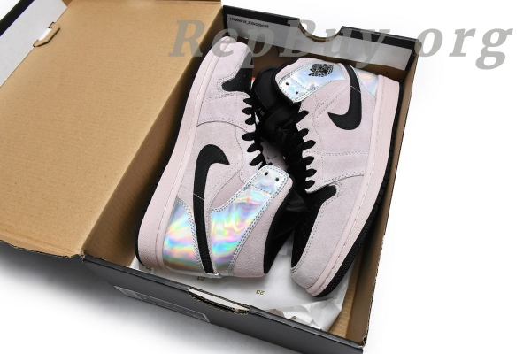 Top Version Air Jordan 1 Mid Dirty Powder Iridescent (W) BQ6472-602 - Image 15