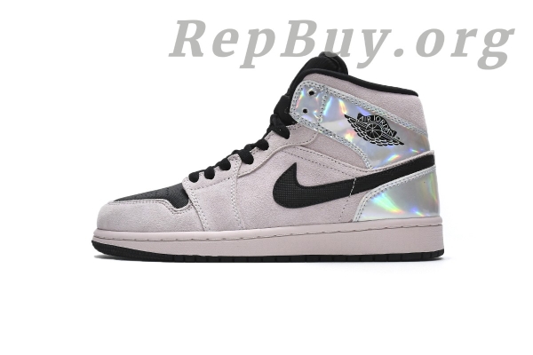 Top Version Air Jordan 1 Mid Dirty Powder Iridescent (W) BQ6472-602