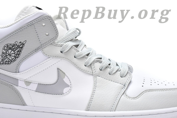 Top Version Air Jordan 1 Mid Grey Camo DC9035-100 - Image 12