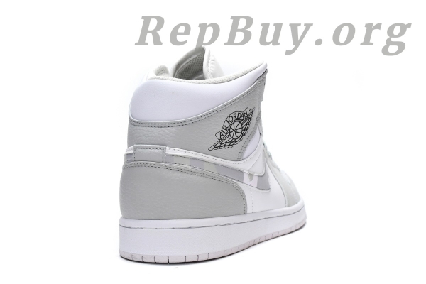 Top Version Air Jordan 1 Mid Grey Camo DC9035-100 - Image 11