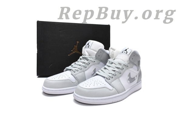 Top Version Air Jordan 1 Mid Grey Camo DC9035-100 - Image 18